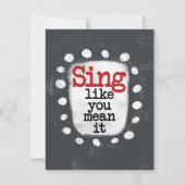 Zing alsof je het Wenskaart bedoelt Kaart (Voorkant)