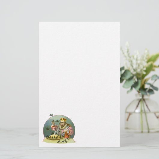 Zing een Song van Sixpence, Nursery Rhyme Briefpapier (Staand voorkant)