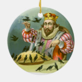 Zing een Song van Sixpence, Nursery Rhyme Keramisch Ornament (Achterkant)