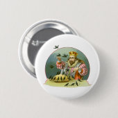Zing een Song van Sixpence, Nursery Rhyme Ronde Button 5,7 Cm (Voorkant /achterkant)