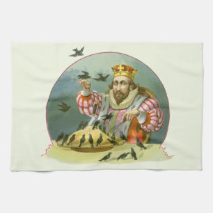 Zing een Song van Sixpence,  Nursery Rhyme Theedoek