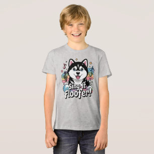 Zing het, Floofer! - Kawaii Husky Howling Tri-Blend Shirt