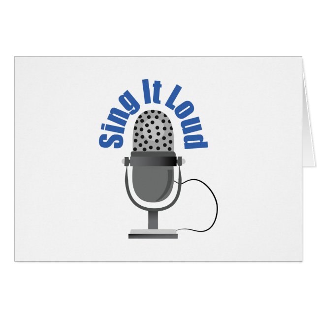 Zing het luid (Voorkant Horizontaal)