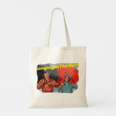 Zing in de regen! - Tragetasche Tote Bag (Achterkant)