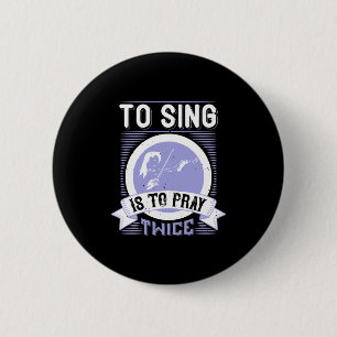 Zing is twee keer bidden ronde button 5,7 cm
