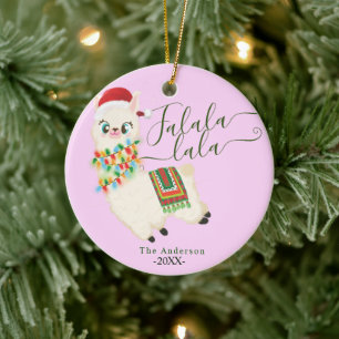 Zing Lalala llama Keramisch Ornament