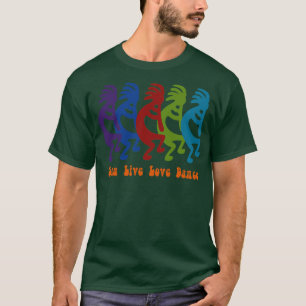 Zing Live Love Dance Tribal Kokopelli T-shirt
