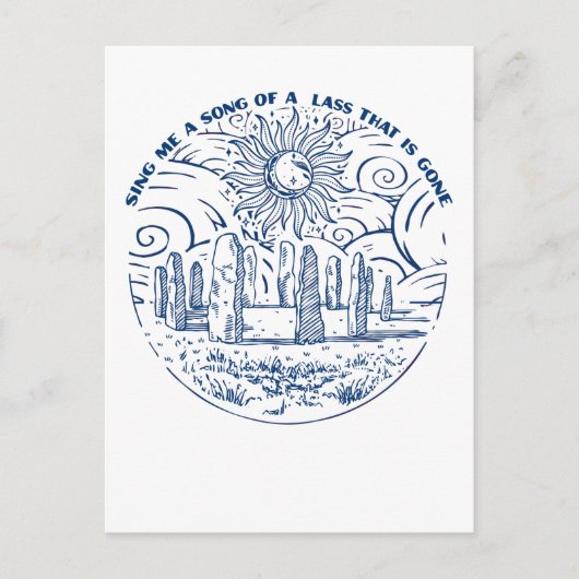 Zing me een lied briefkaart (Voorkant)