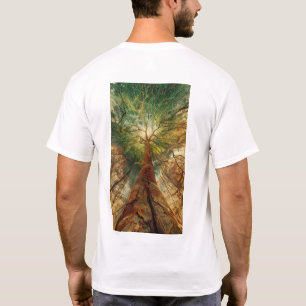 Zing Quasar Tree Kleurrijke Energie Universum T-sh T-shirt