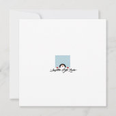 Zing. Snowy Kerstmis Kaart (Achterkant)