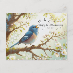 Zing tot de HEER een nieuw lied Psalm 96:1 Briefkaart