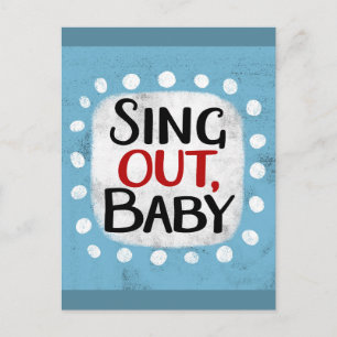 Zing uit, Baby Briefkaart