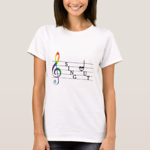 Zing uit van aseksuele trots t-shirt