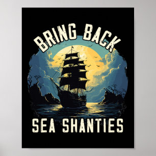 Zing Zee Shantie-ontwerp voor liefhebbers van zing Poster
