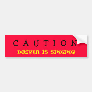ZINGBESTUURDER BUMPERSTICKER