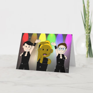 Zingen, dansen, WURK Gay Verjaardag Kaart
