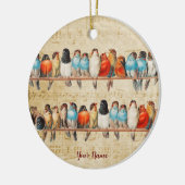 Zingen en strijken keramisch ornament (Links)