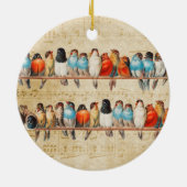 Zingen en strijken keramisch ornament (Achterkant)