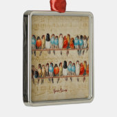 Zingen en strijken metalen ornament (Rechts)