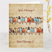 Zingen en Tjilpen (persoonlijk) Kaart (Gele Bloem)