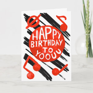 Zingen Happy Birthday voor Yoouu Kaart