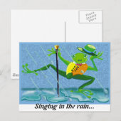 Zingen in de regen… briefkaart (Voorkant / Achterkant)