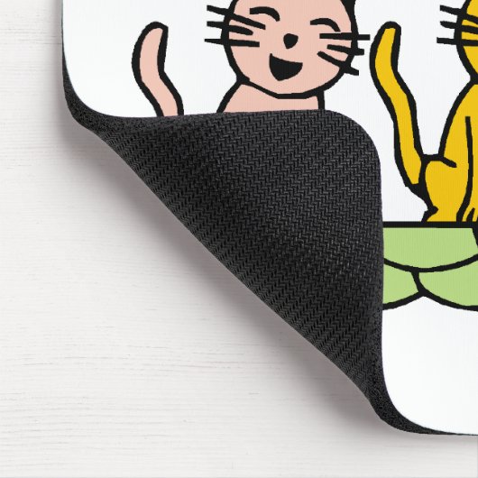 Zingen Katten Tshirts en geschenken Muismat (Hoek)