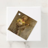 Zingen Spaanse cowboy en banjo spelen Trail Song Bedankjes Labels (In situ)