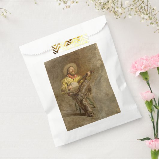 Zingen Spaanse cowboy en banjo spelen Trail Song Bedankzakje (Gezegeld)