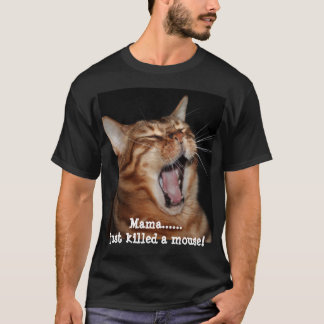 Zingend Bengaal Cat Queen Song Parody Mannen T-shirt