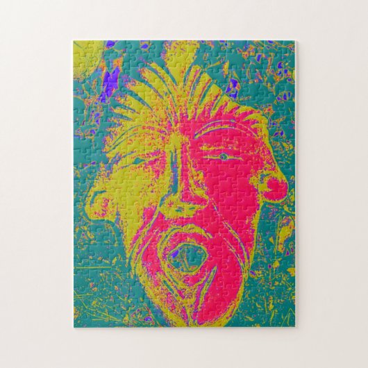 zingend gezichtsmasker legpuzzel (Verticaal)
