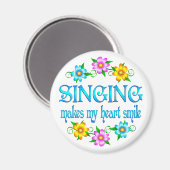 Zingend glimlacht magneet (Voorkant / Achterkant)