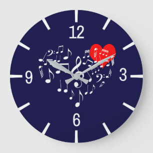 Zingend hart in de soort grote klok