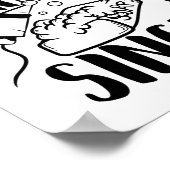 Zingend in de douche poster (Hoek)