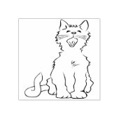 zingend kunststempel voor katten 	rubberstempel (Afrduk)