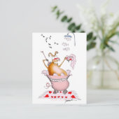 Zingend varken, Tony Fernandes Briefkaart (Staand voorkant)