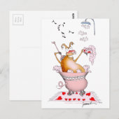 Zingend varken, Tony Fernandes Briefkaart (Voorkant / Achterkant)