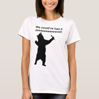 Zingende Beer Grappig Shirt