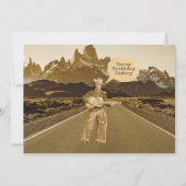  Zingende Cowboy Birthday Flat Kaart (Voorkant)