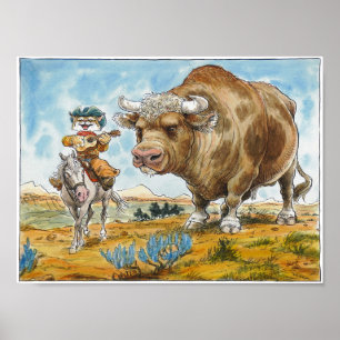 Zingende Cowboy Poster