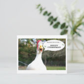 Zingende Duck Holiday Card Feestdagenkaart (Staand voorkant)