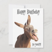 Zingende ezel - Gelukkige verjaardag aan u!!! (Voorkant)
