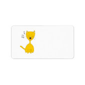 Zingende kat. etiket (Voorkant)