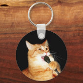Zingende kat sleutelhanger (Voorkant)
