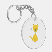 Zingende kat. sleutelhanger (Voorkant Links)