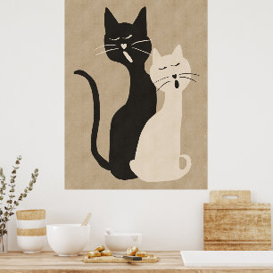 Zingende katten poster