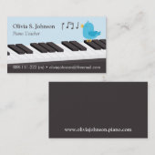 Zingende Kinder Visitekaartjes van de  van de Pian (Voorkant / Achterkant)