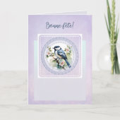 Zingende mees van tederheid kaart (Voorkant)