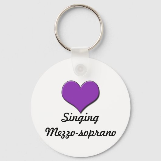 Zingende Mezzo-soprano Sleutelhanger (Voorkant)