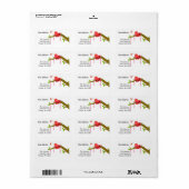 Zingende Nieuwe Adres van de Vogel Etiket (Full Sheet)